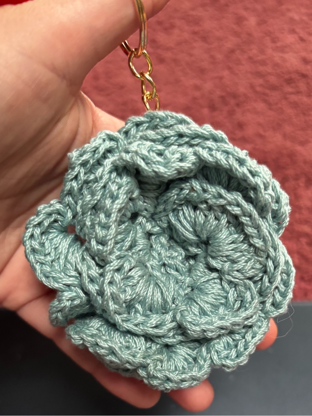 Pick One! Handmade Crochet Flower Keychains | Floral Bag Charm Accessories - Picture 3 of 8